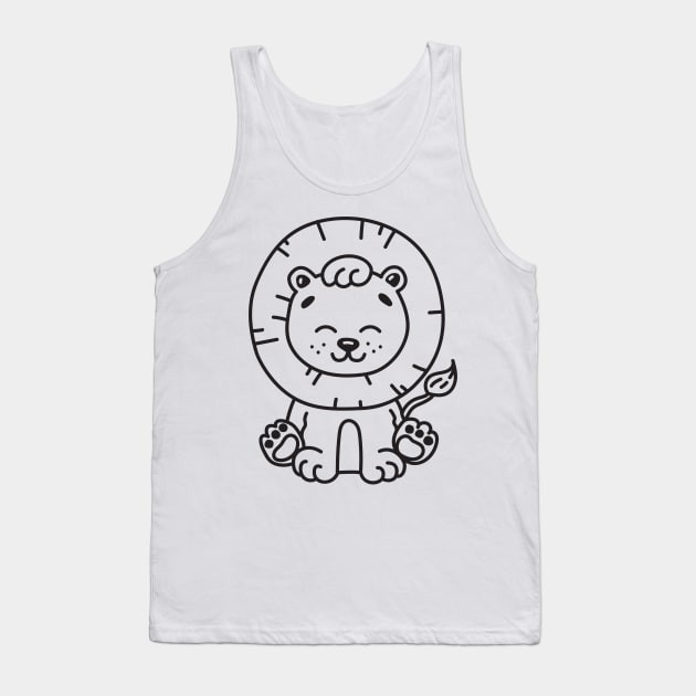 baby lion Tank Top by DreamLoudArt